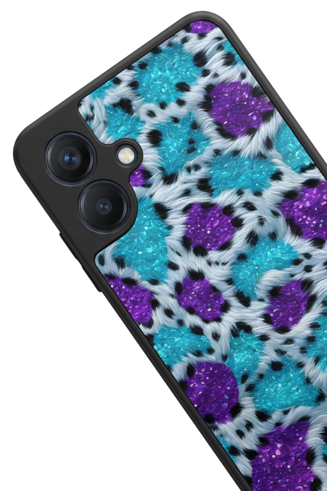 Samsung Galaxy A07 Uyumlu Hologram Leopar Tasarımlı Glossy Premium Kılıf