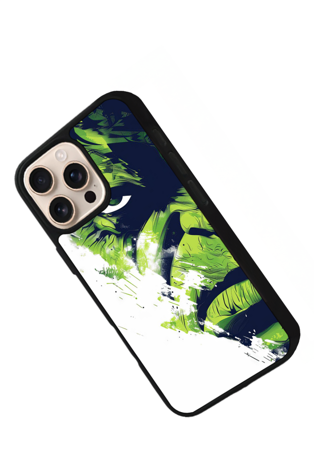 iPhone 16 Pro Uyumlu Hulk Tasarımlı Glossy Premium Kılıf