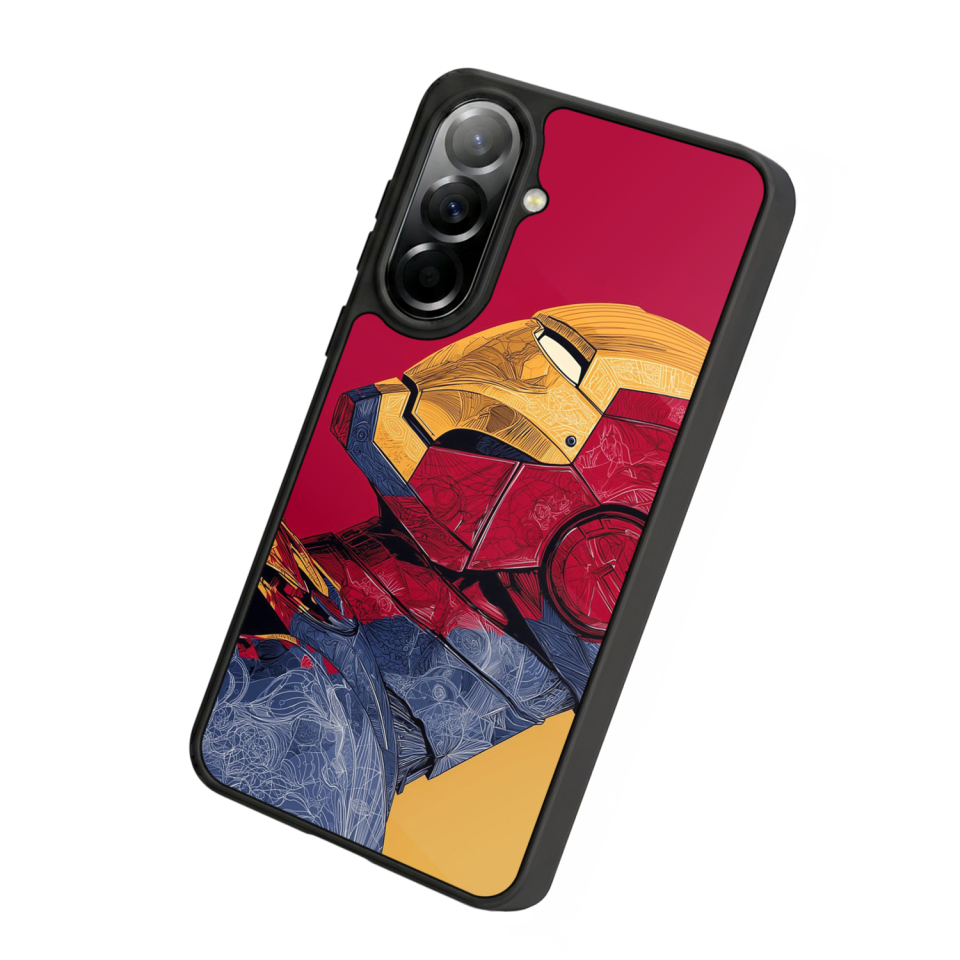 Samsung Galaxy A57 Uyumlu  Iron Man ( Demir Adam ) Tasarımlı Glossy Premium Kılıf