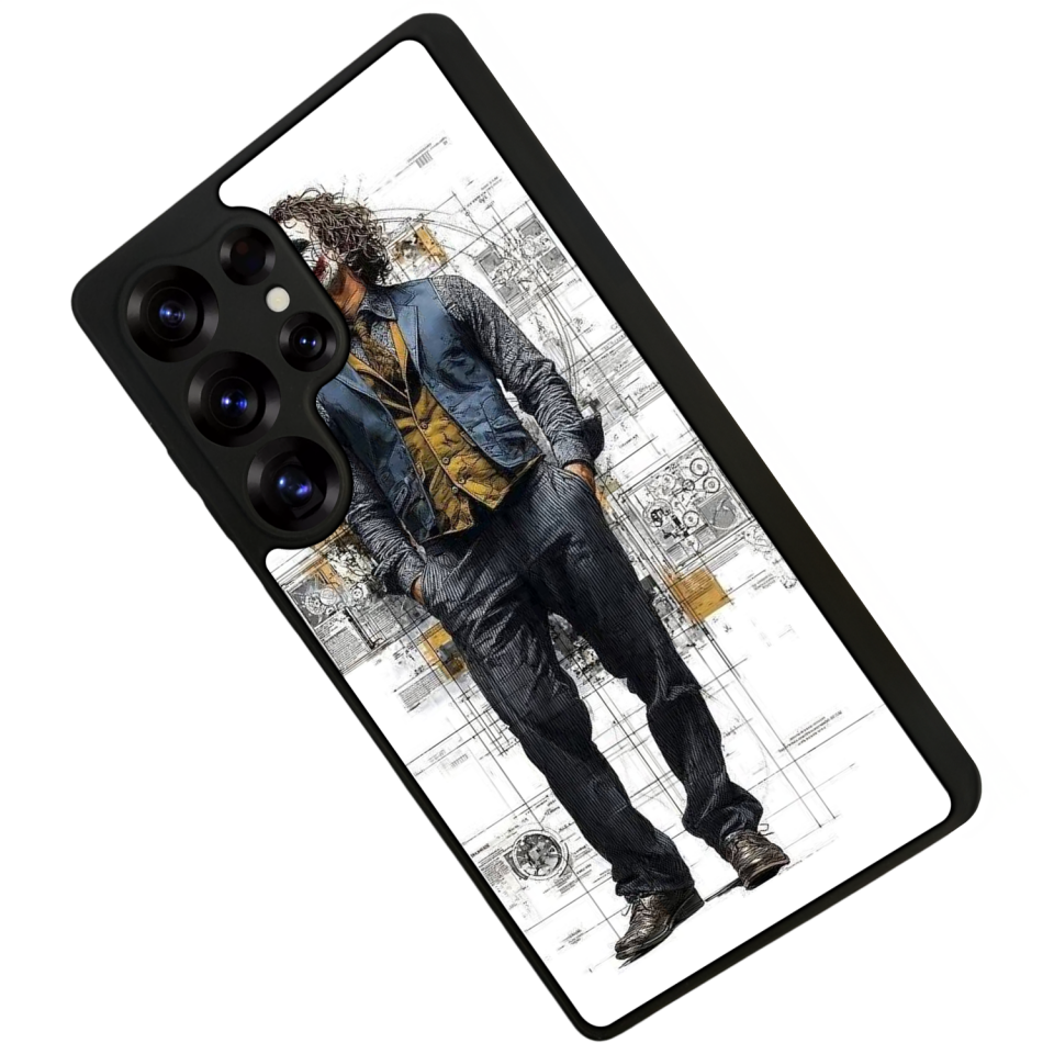 Samsung Galaxy S25 Ultra Uyumlu Joker Tasarımlı Glossy Premium Kılıf