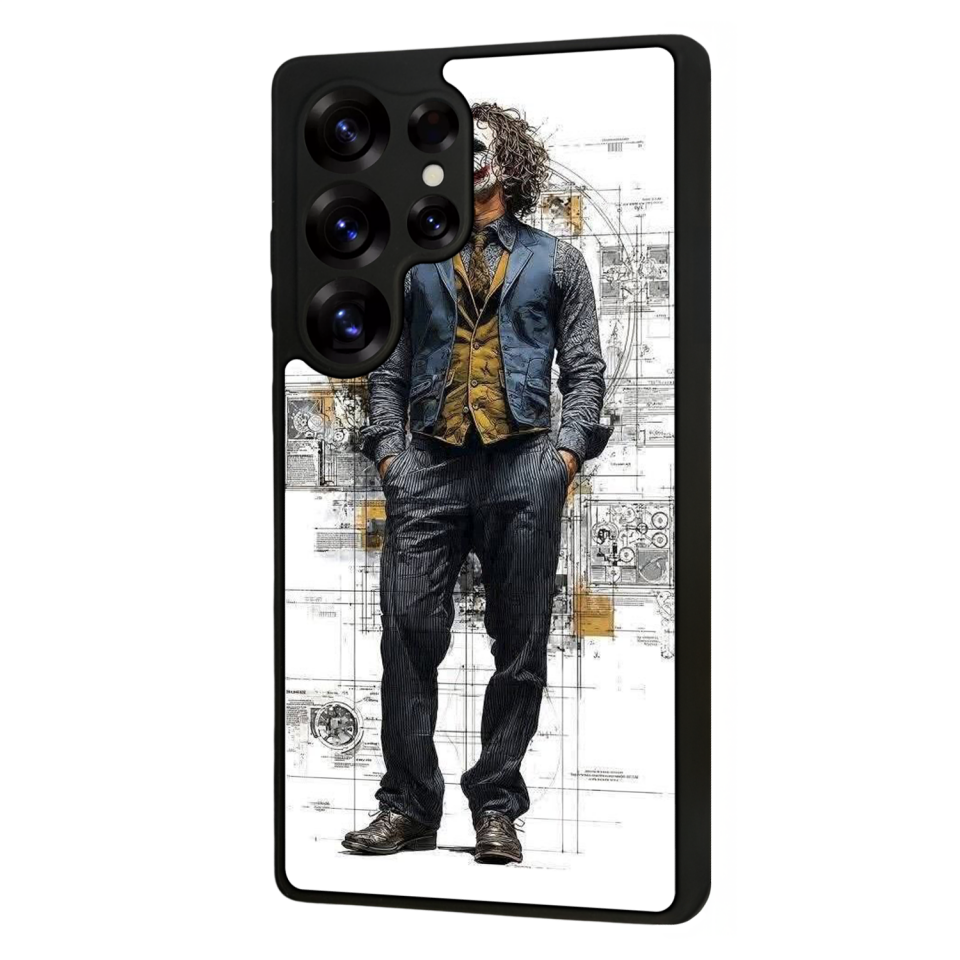 Samsung Galaxy S25 Ultra Uyumlu Joker Tasarımlı Glossy Premium Kılıf