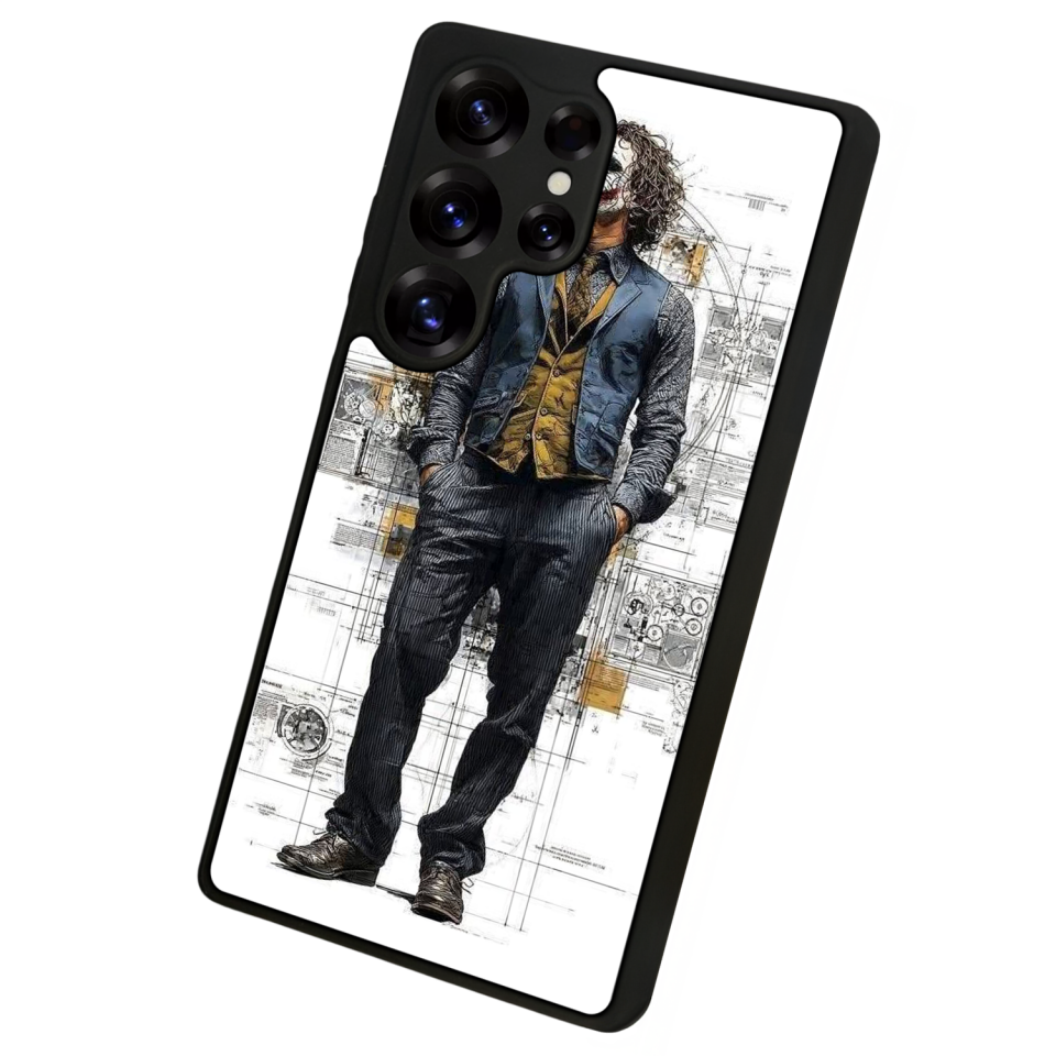 Samsung Galaxy S25 Ultra Uyumlu Joker Tasarımlı Glossy Premium Kılıf