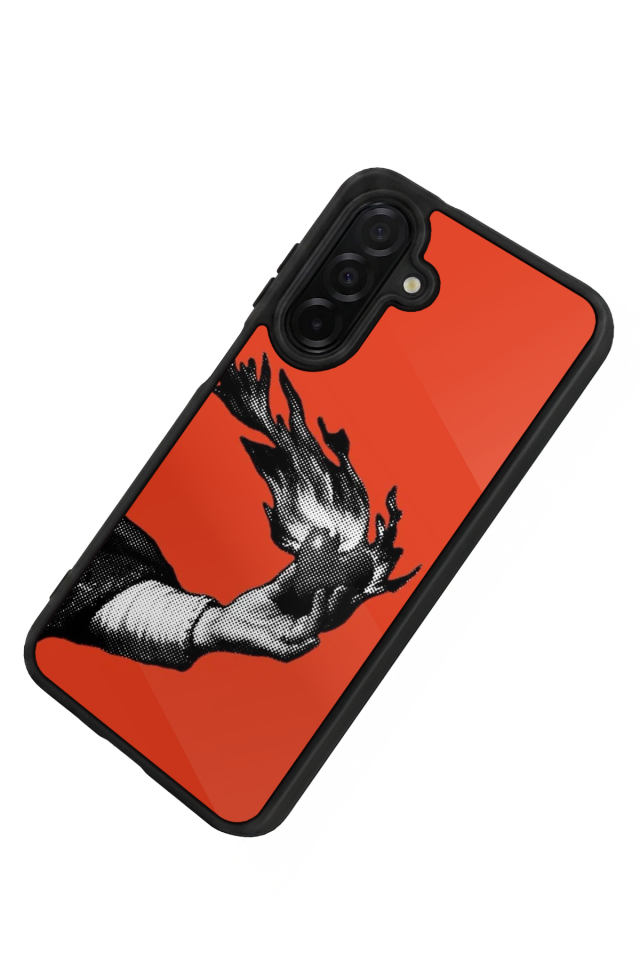 Samsung Galaxy A26 Uyumlu Kirmizi Tasarımlı Glossy Premium Kılıf
