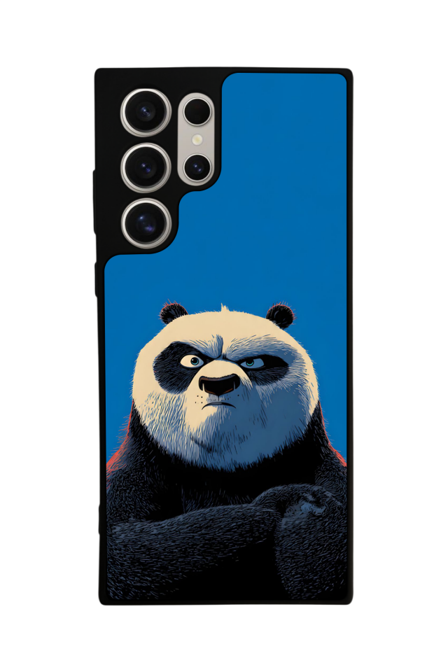 Samsung Galaxy S22 Ultra Uyumlu Kung Fu Panda Tasarımlı Glossy Premium Kılıf
