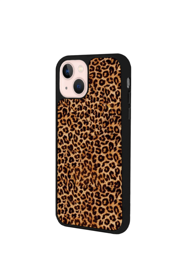 iPhone 13/14 Uyumlu Leopar Tasarımlı Glossy Premium Kılıf