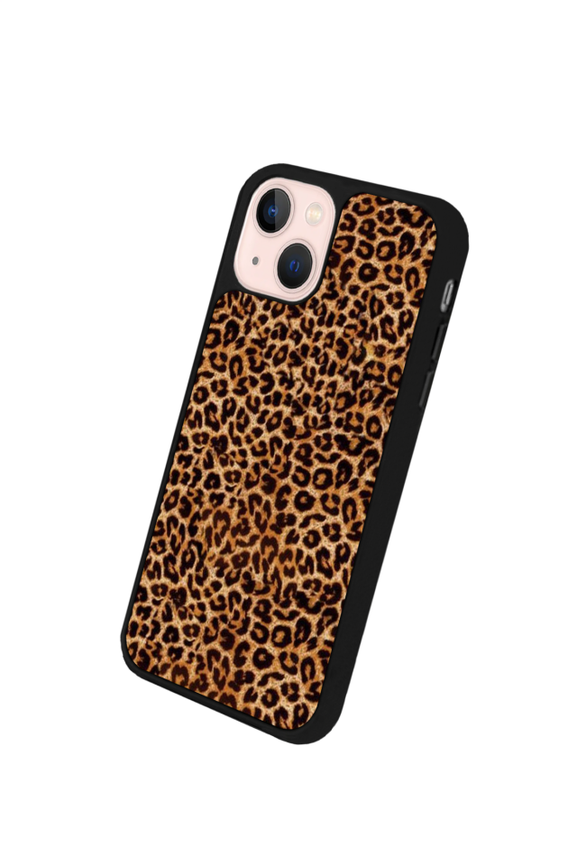 iPhone 13/14 Uyumlu Leopar Tasarımlı Glossy Premium Kılıf