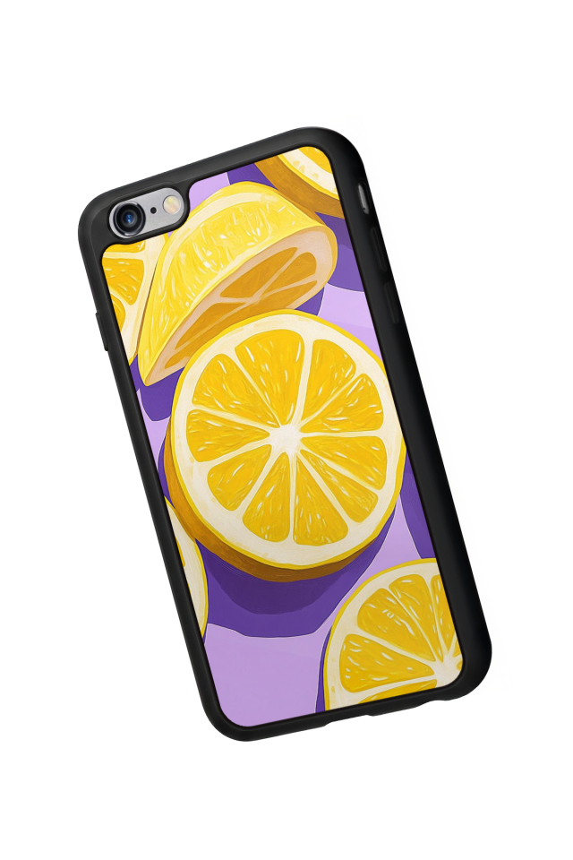 iPhone 6 Plus Uyumlu Limon Tasarımlı Glossy Premium Kılıf