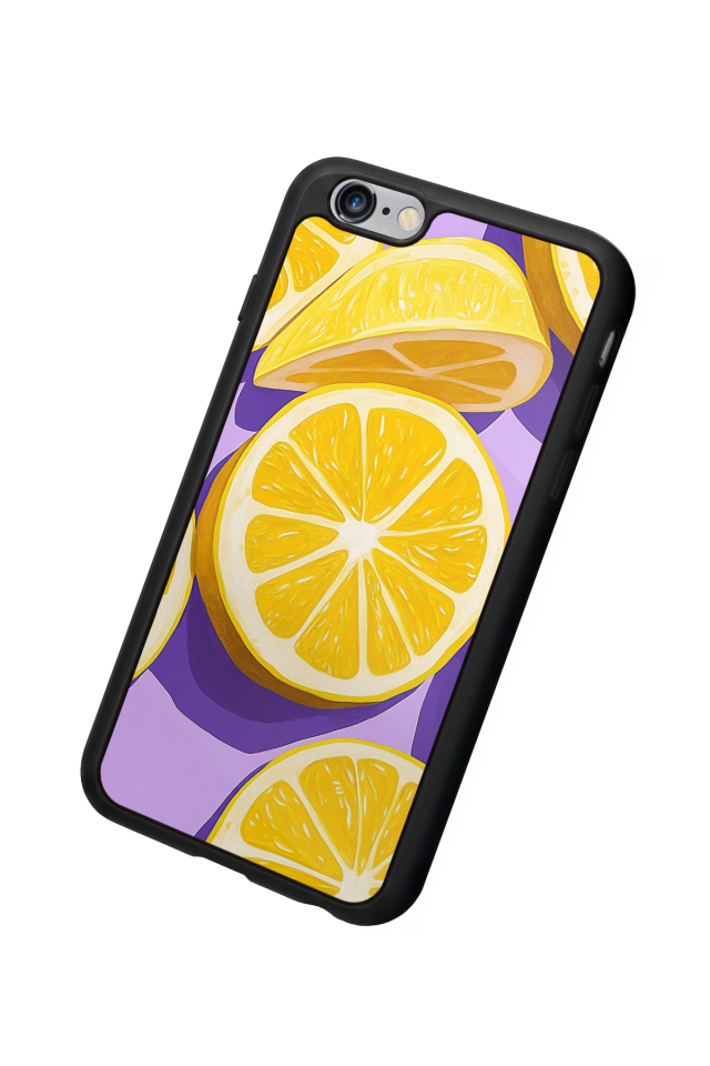 iPhone 6 Plus Uyumlu Limon Tasarımlı Glossy Premium Kılıf