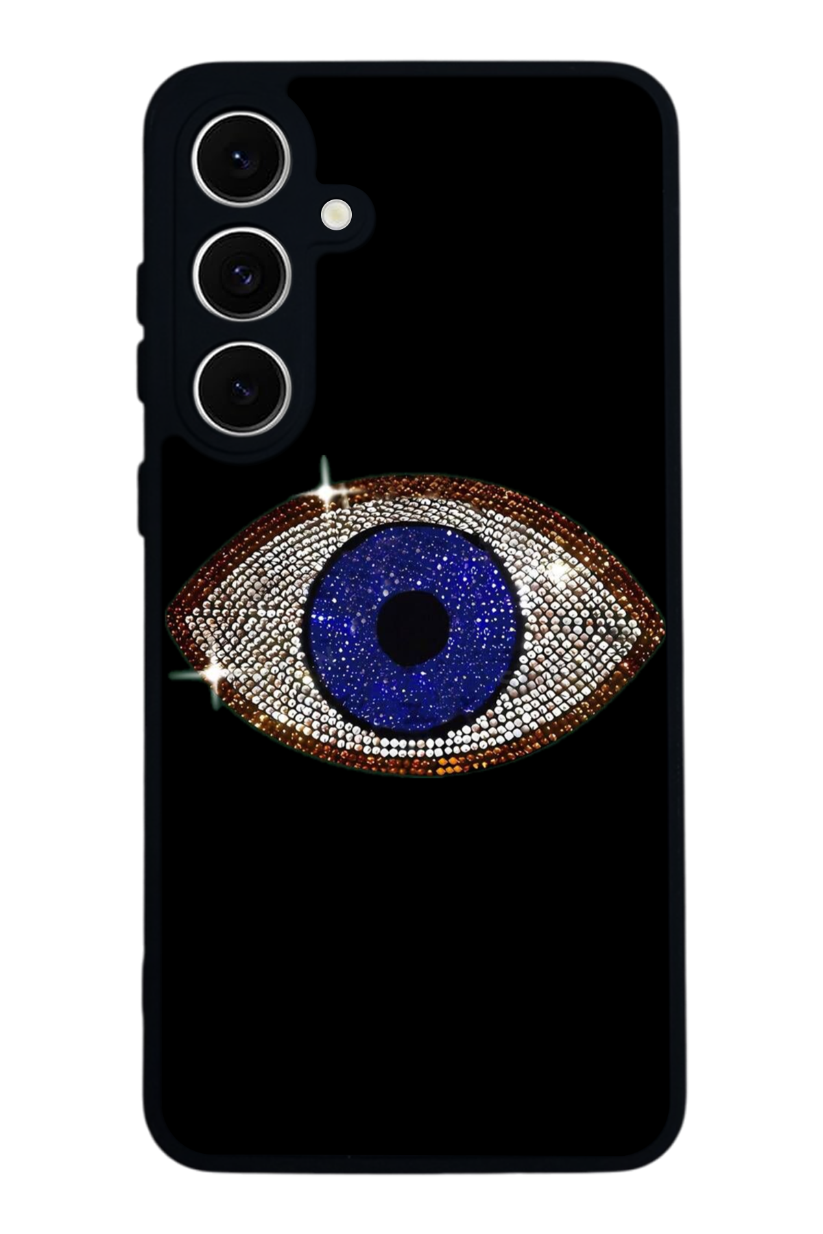 Samsung Galaxy S24 FE Uyumlu Nazar Tasarımlı Glossy Premium Kılıf