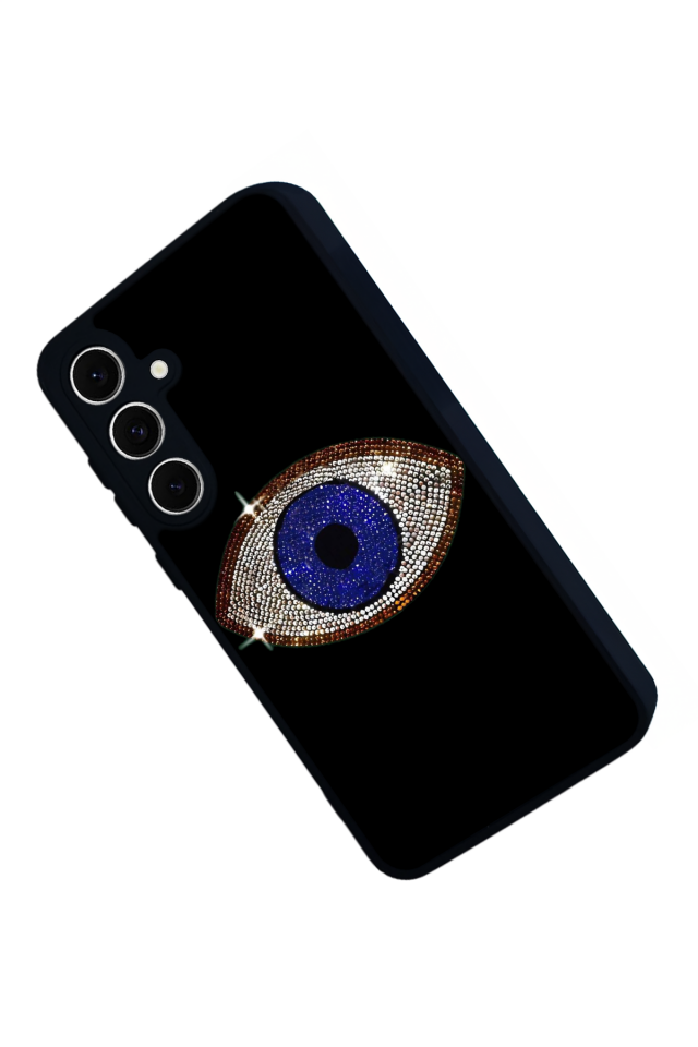 Samsung Galaxy S24 FE Uyumlu Nazar Tasarımlı Glossy Premium Kılıf