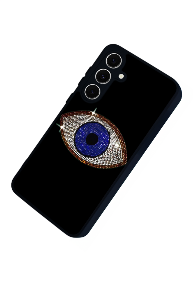 Samsung Galaxy S24 FE Uyumlu Nazar Tasarımlı Glossy Premium Kılıf