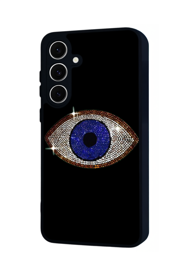 Samsung Galaxy S24 FE Uyumlu Nazar Tasarımlı Glossy Premium Kılıf