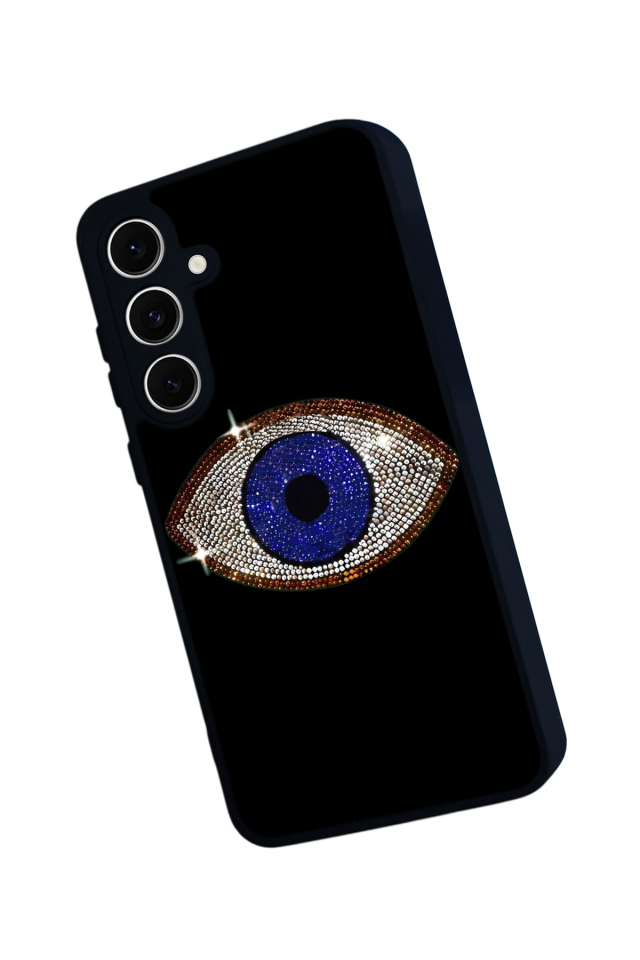 Samsung Galaxy S24 FE Uyumlu Nazar Tasarımlı Glossy Premium Kılıf