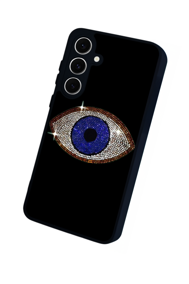 Samsung Galaxy S24 FE Uyumlu Nazar Tasarımlı Glossy Premium Kılıf