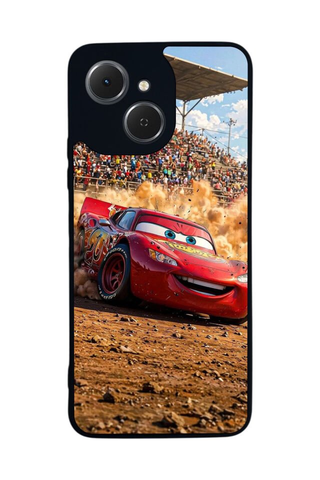 Tecno Spark 40C Uyumlu Şimsek McQueen Tasarımlı Glossy Premium Kılıf
