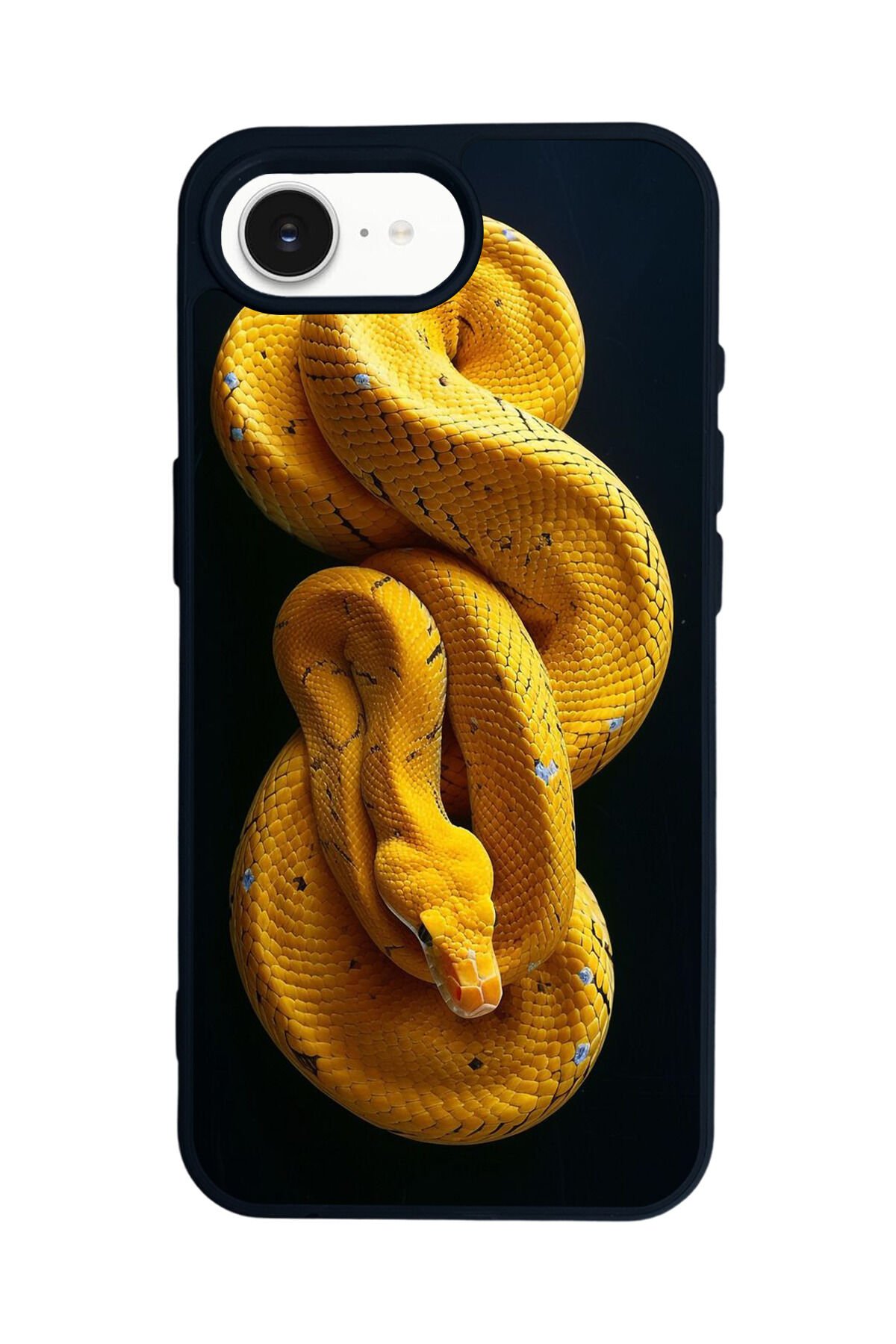 iPhone 16E Uyumlu Yılan Tasarımlı Glossy Premium Kılıf