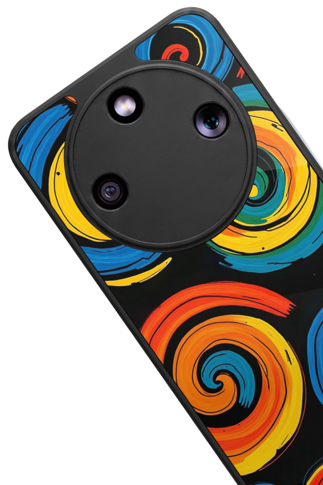 Honor Magic 8 Lite Uyumlu Abstract Tasarımlı Glossy Premium Kılıf