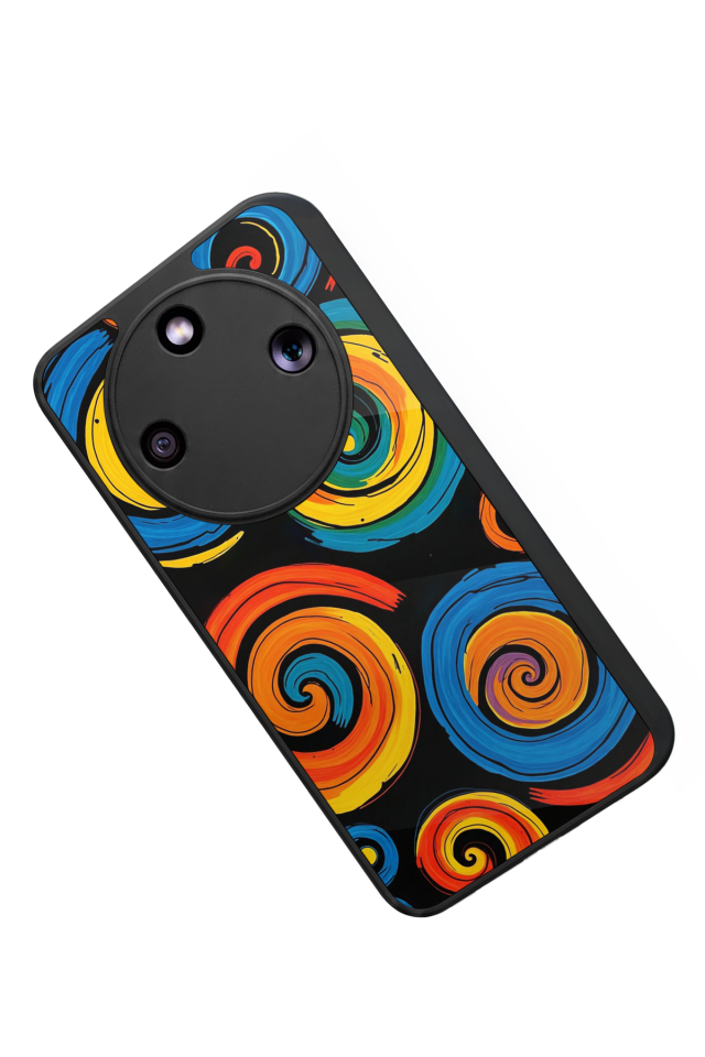 Honor Magic 8 Lite Uyumlu Abstract Tasarımlı Glossy Premium Kılıf