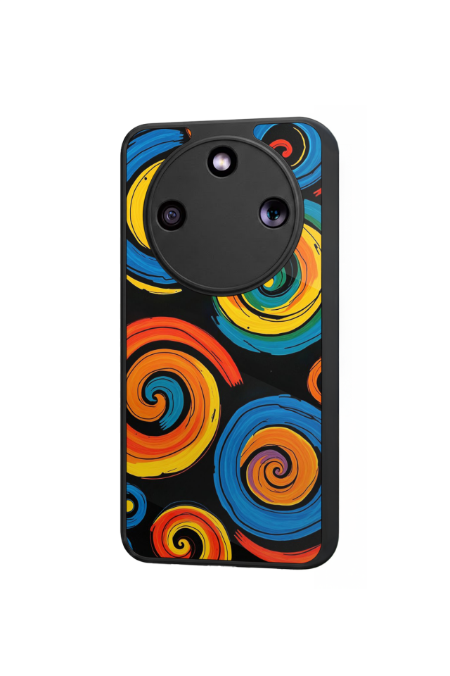 Honor Magic 8 Lite Uyumlu Abstract Tasarımlı Glossy Premium Kılıf