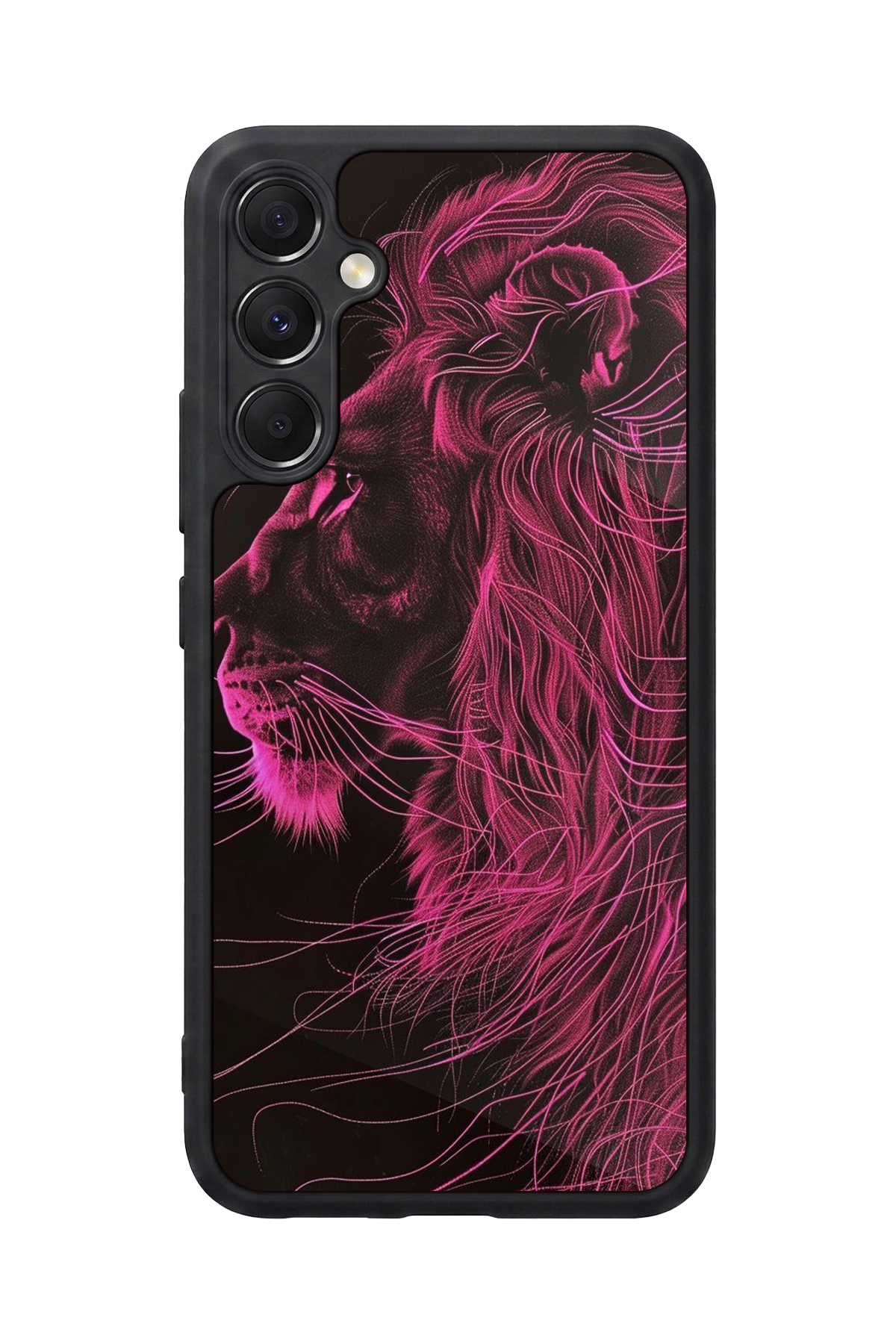 Samsung Galaxy A34 Uyumlu Aslan Tasarımlı Glossy Premium Kılıf