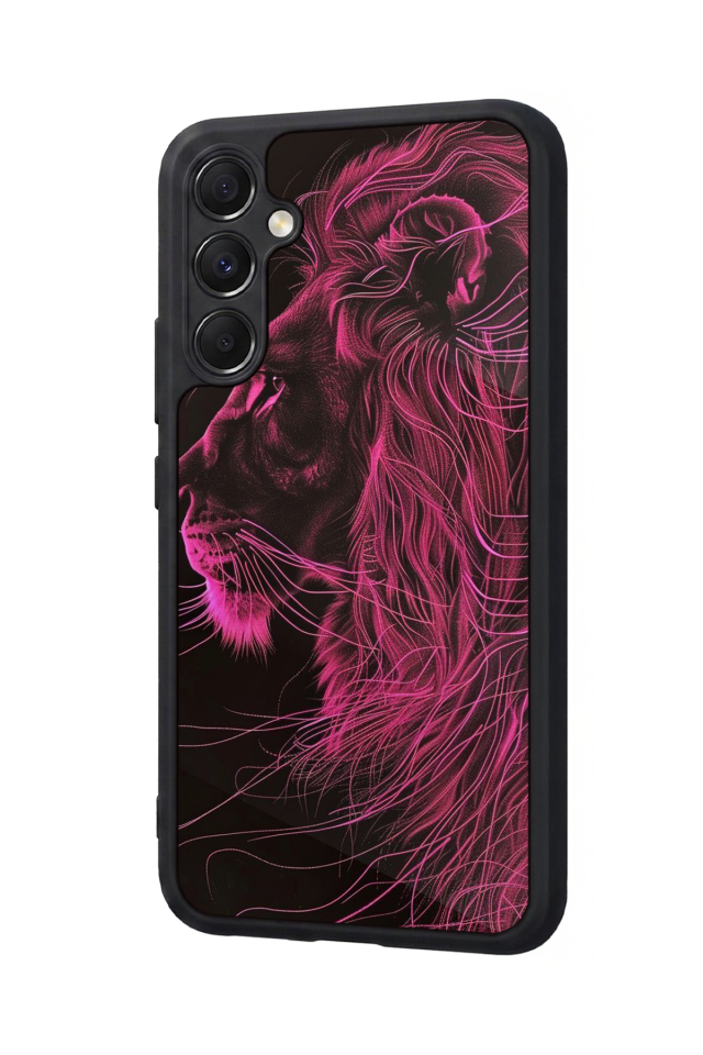 Samsung Galaxy A34 Uyumlu Aslan Tasarımlı Glossy Premium Kılıf