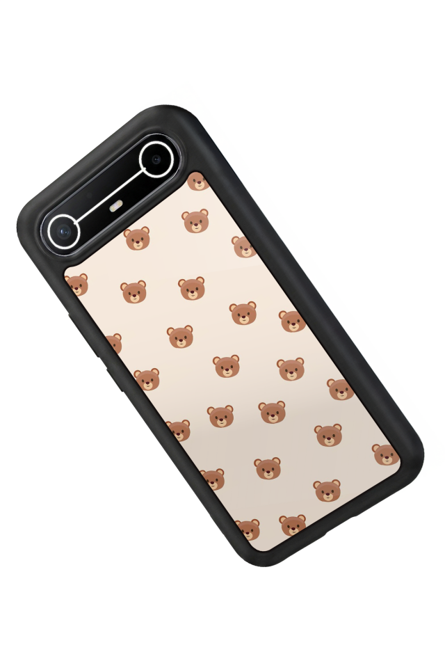 Tecno Spark Slim 5G Uyumlu Ayı Tasarımlı Glossy Premium Kılıf