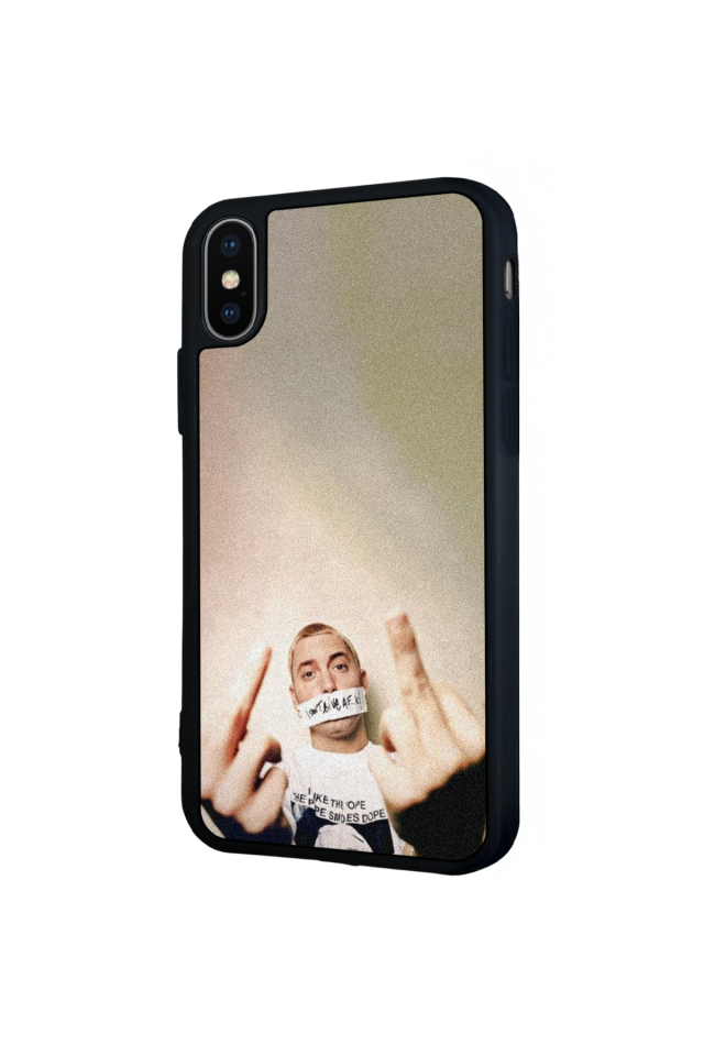 iPhone XS Max Uyumlu Eminem Tasarımlı Glossy Premium Kılıf