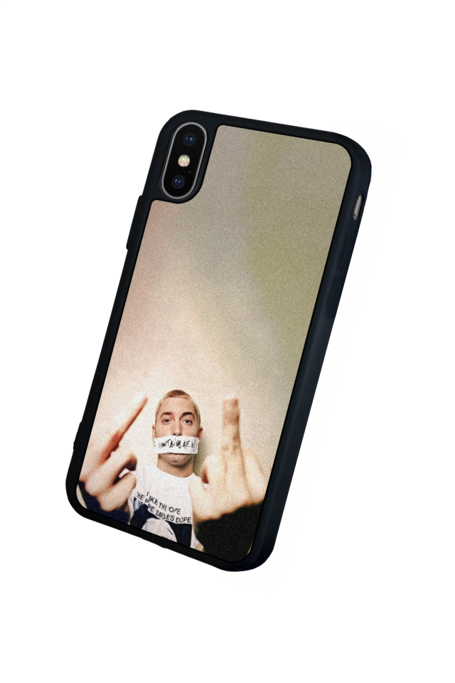 iPhone XS Max Uyumlu Eminem Tasarımlı Glossy Premium Kılıf