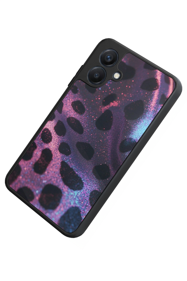 Samsung Galaxy A07 Uyumlu Hologram Leopar Tasarımlı Glossy Premium Kılıf