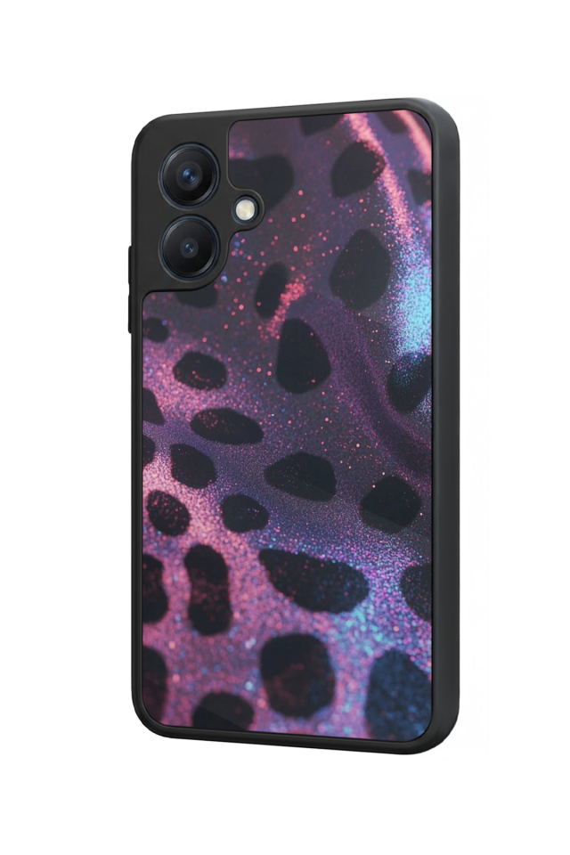 Samsung Galaxy A07 Uyumlu Hologram Leopar Tasarımlı Glossy Premium Kılıf