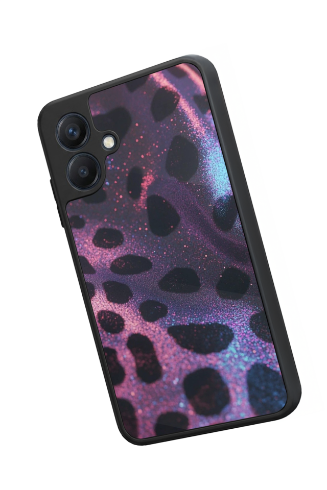 Samsung Galaxy A07 Uyumlu Hologram Leopar Tasarımlı Glossy Premium Kılıf
