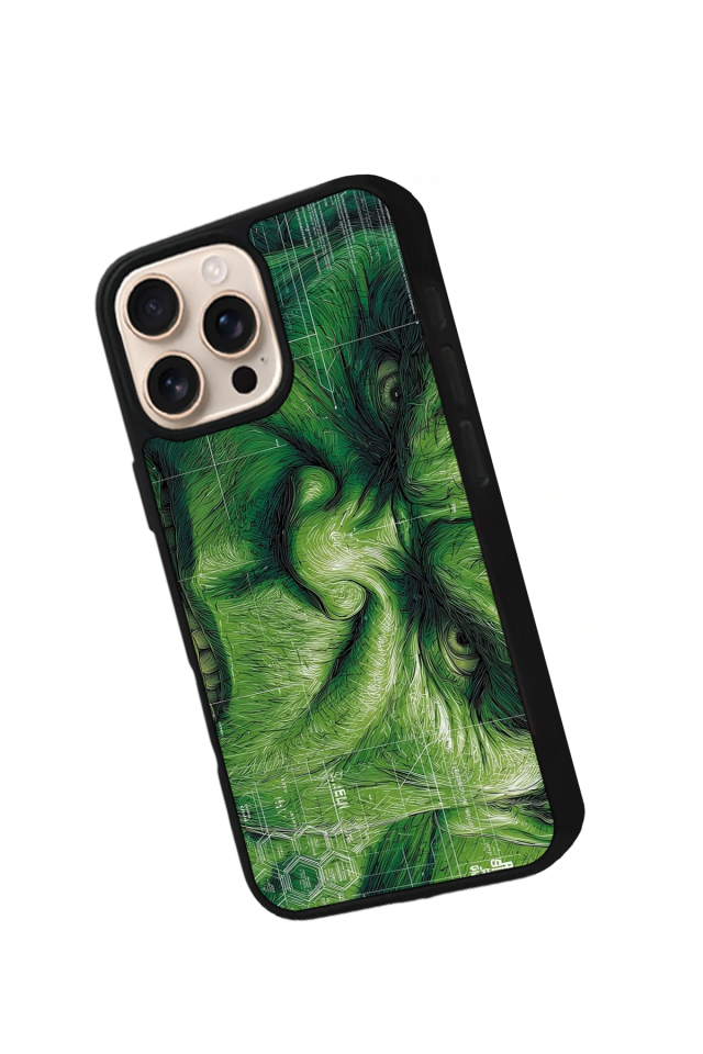 iPhone 16 Pro Uyumlu Hulk Tasarımlı Glossy Premium Kılıf