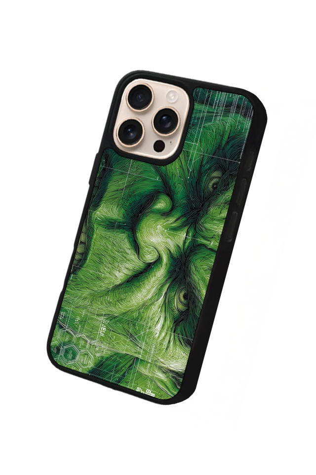 iPhone 16 Pro Uyumlu Hulk Tasarımlı Glossy Premium Kılıf