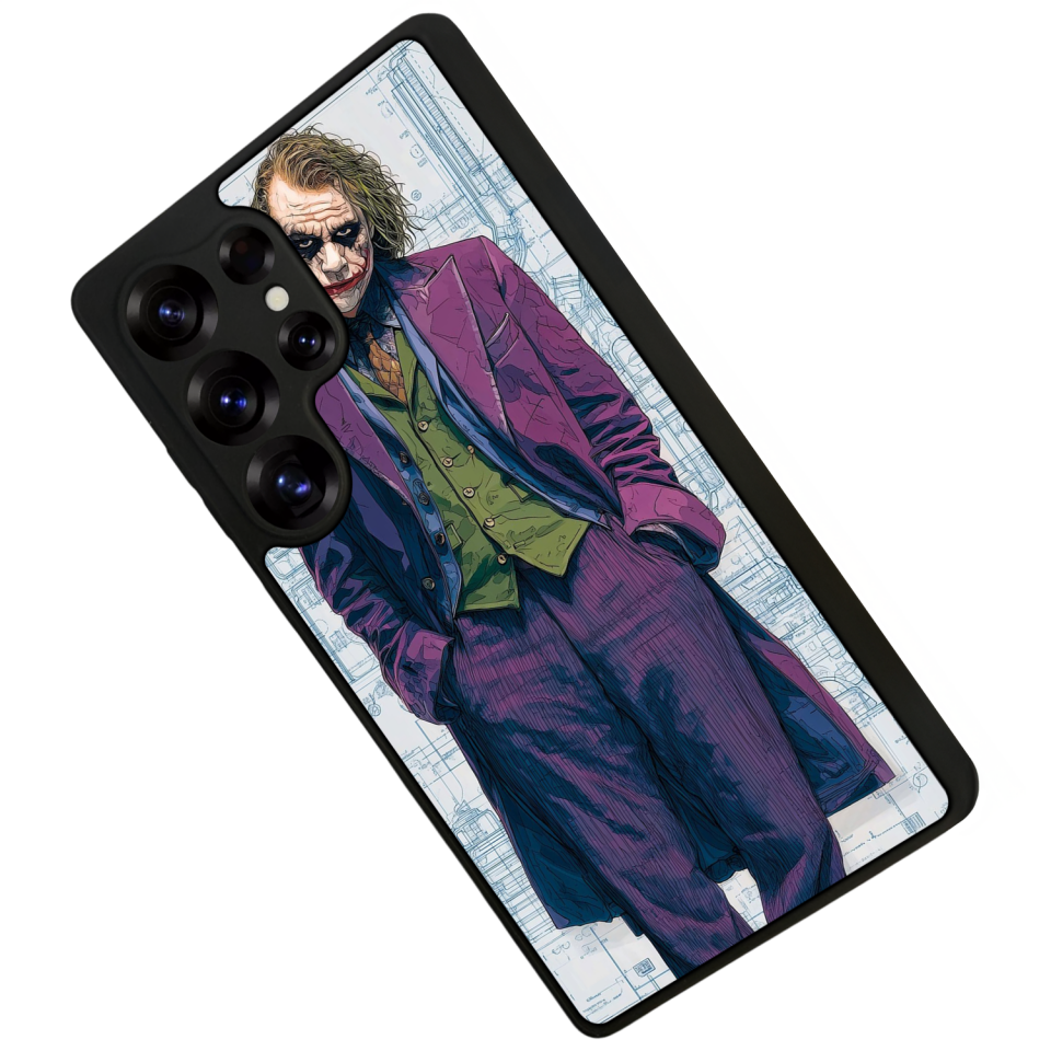 Samsung Galaxy S25 Ultra Uyumlu Joker Tasarımlı Glossy Premium Kılıf