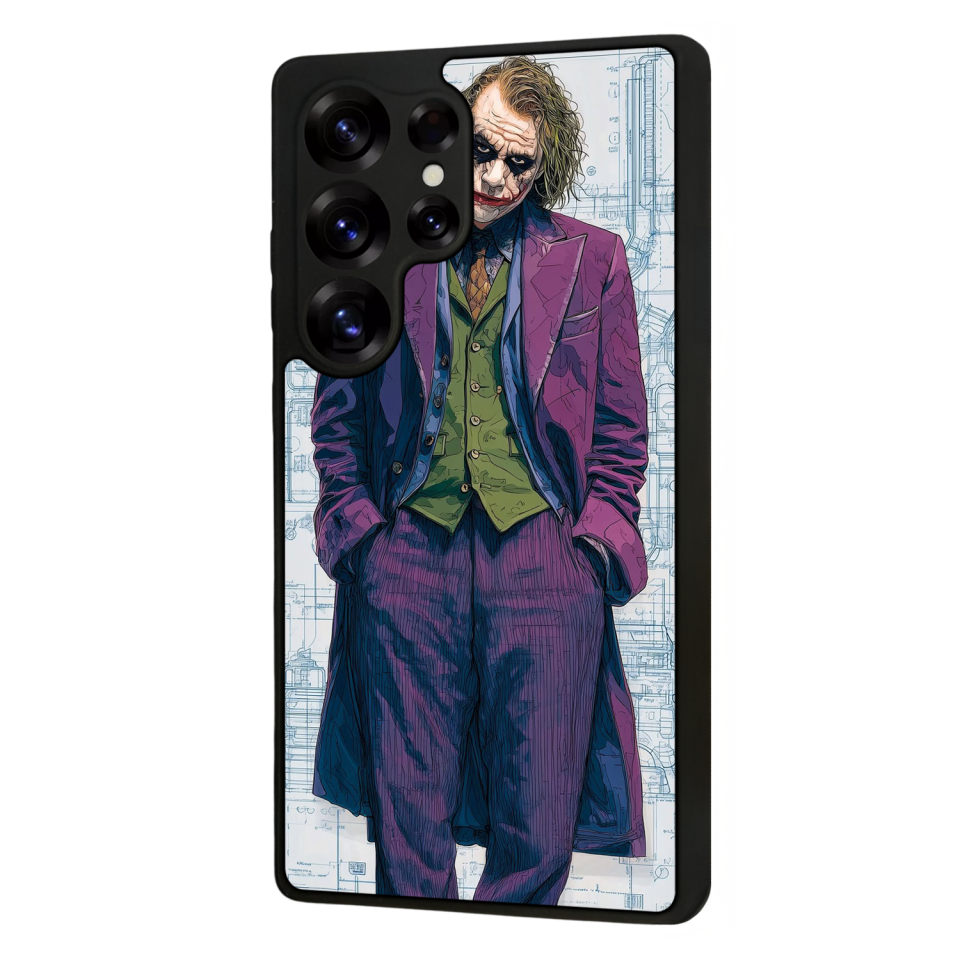 Samsung Galaxy S25 Ultra Uyumlu Joker Tasarımlı Glossy Premium Kılıf