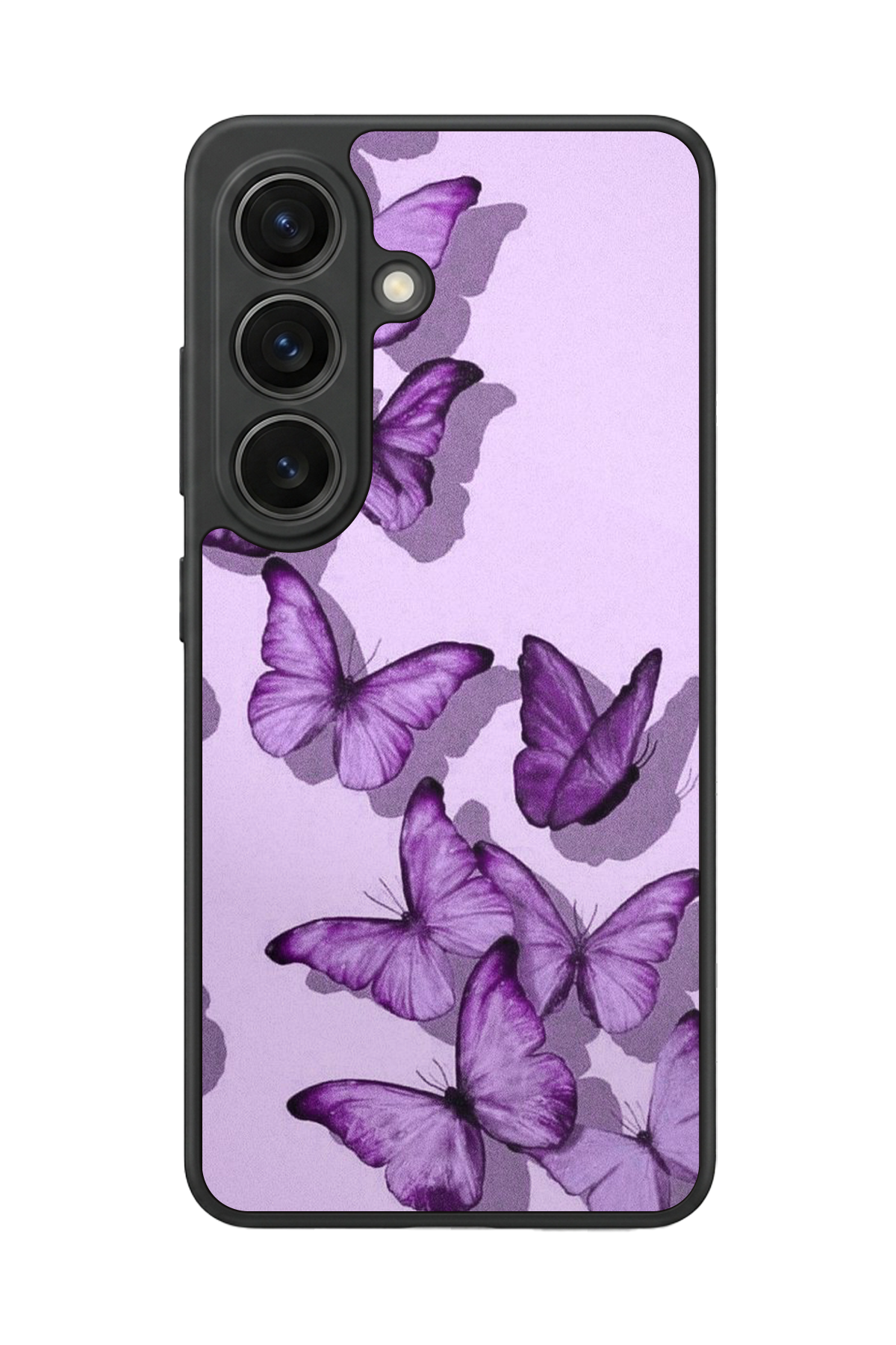 Samsung Galaxy S26 Uyumlu Kelebek Tasarımlı Glossy Premium Kılıf