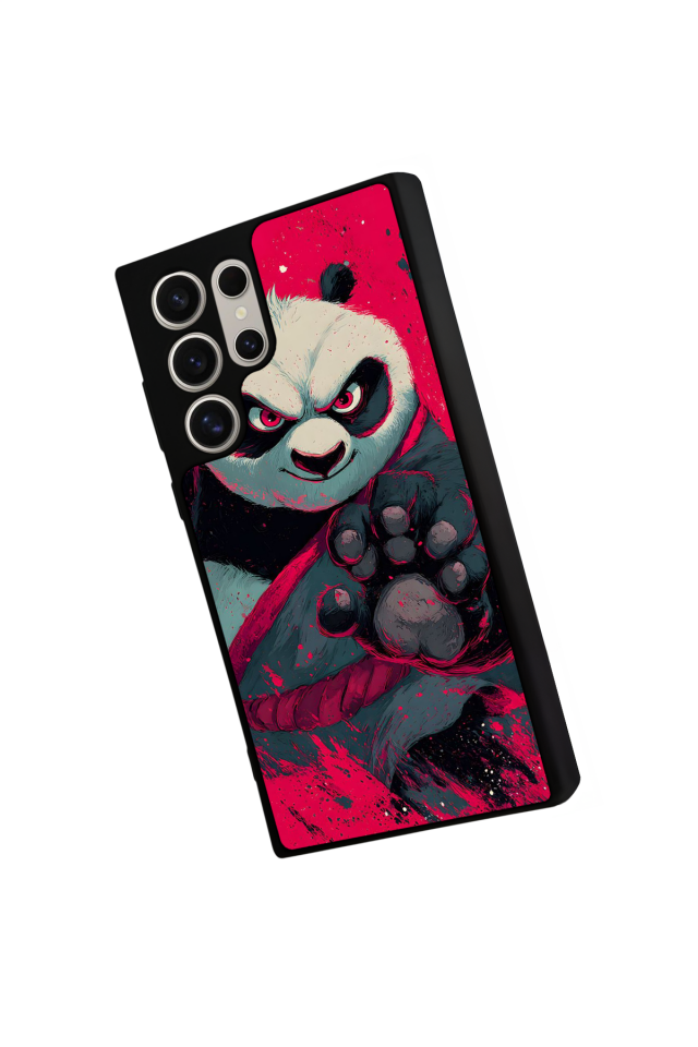 Samsung Galaxy S22 Ultra Uyumlu Kung Fu Panda Tasarımlı Glossy Premium Kılıf
