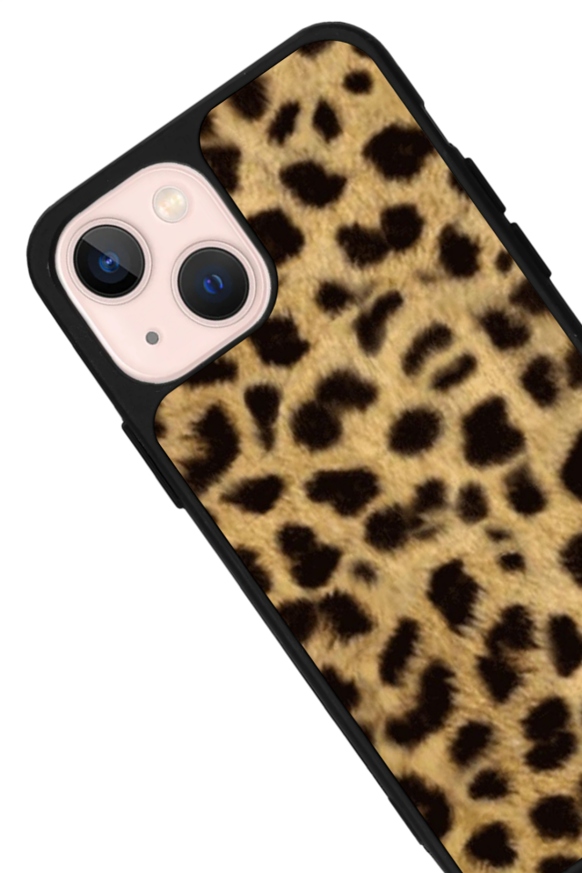 iPhone 13/14 Uyumlu Leopar Tasarımlı Glossy Premium Kılıf