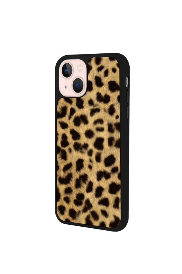 iPhone 13/14 Uyumlu Leopar Tasarımlı Glossy Premium Kılıf