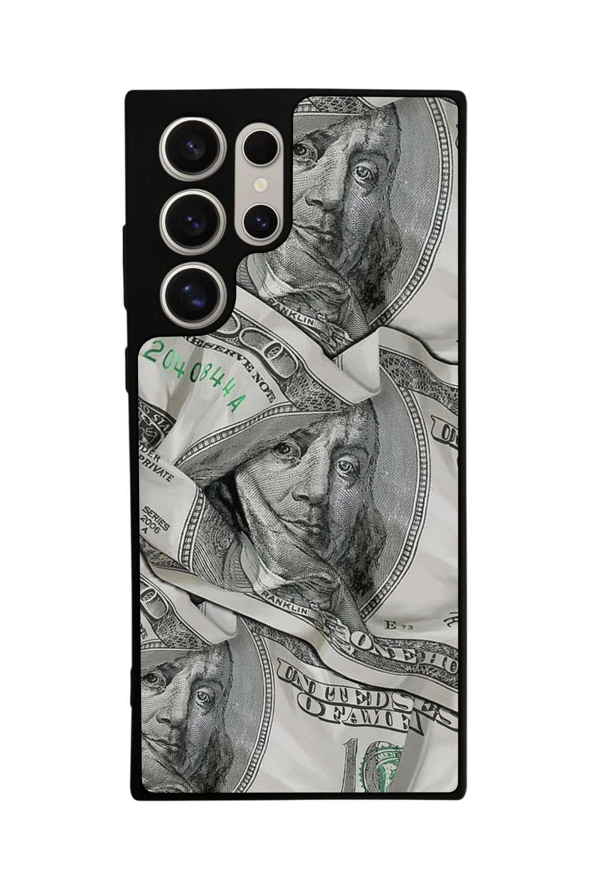 Samsung Galaxy S23 Ultra Uyumlu Money Para Tasarımlı Glossy Premium Kılıf