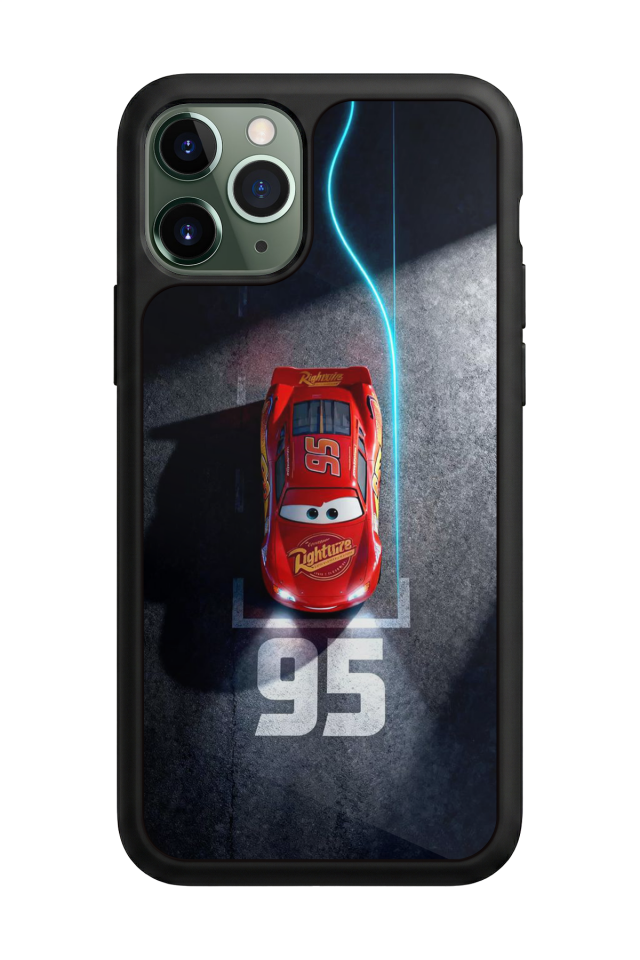 iPhone 11 Pro Uyumlu Şimsek McQueen Tasarımlı Glossy Premium Kılıf