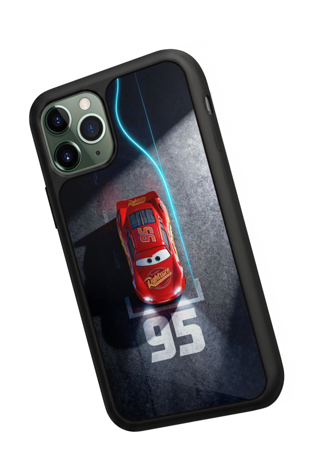 iPhone 11 Pro Uyumlu Şimsek McQueen Tasarımlı Glossy Premium Kılıf
