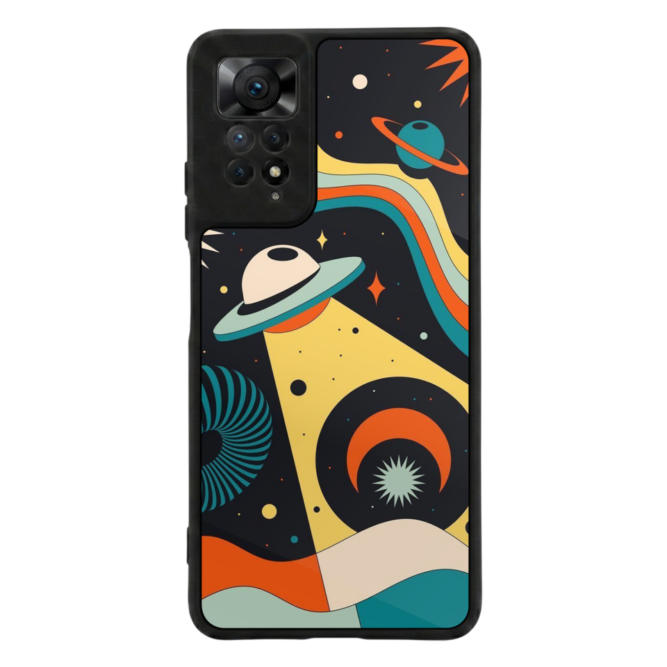 Xiaomi Redmi Note 12 Pro Uyumlu Uzay Tasarımlı Glossy Premium Kılıf