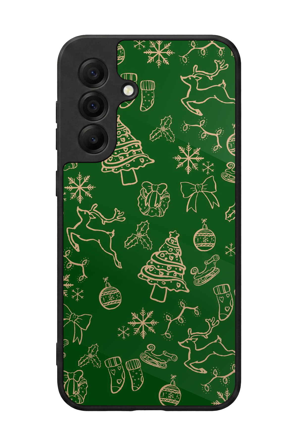 Samsung Galaxy A17 Uyumlu Yilbasi Christmas Tasarımlı Glossy Premium Kılıf
