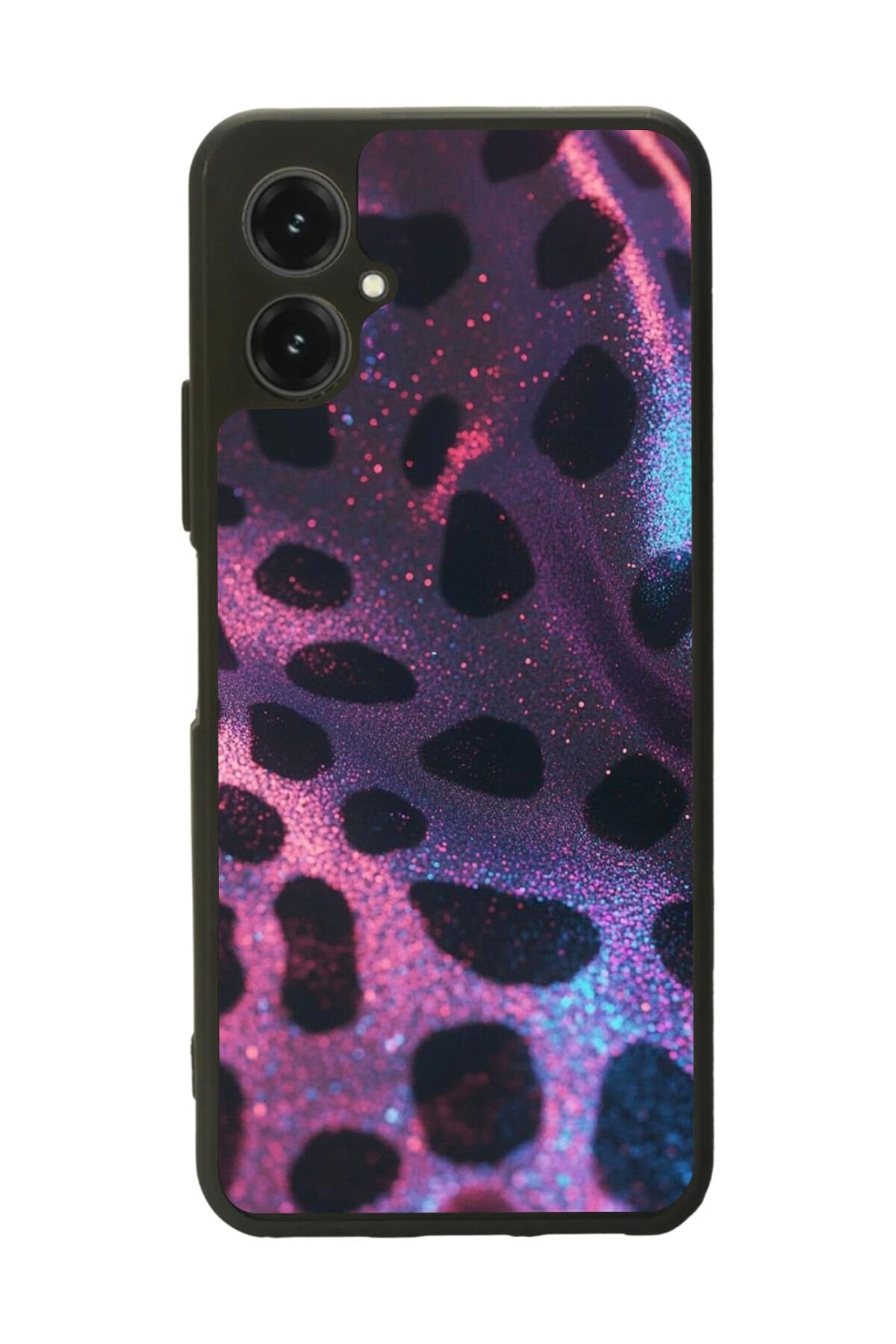 Omix X5 Uyumlu Hologram Leopar Tasarımlı Glossy Premium Kılıf