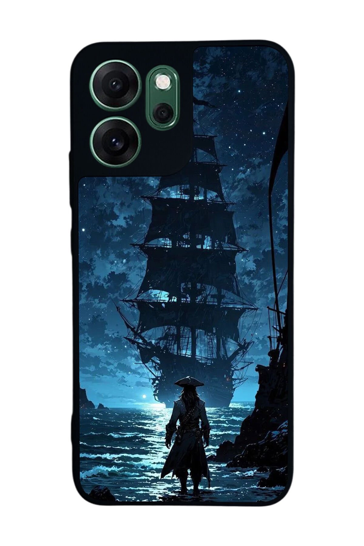 Oppo Reno 14F Uyumlu Korsan Tasarımlı Glossy Premium Kılıf