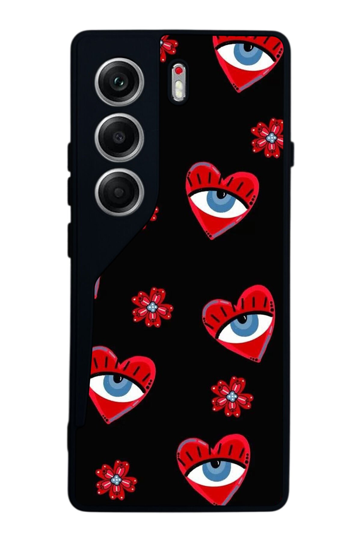 Tecno Camon 40 Uyumlu Göz Tasarımlı Glossy Premium Kılıf
