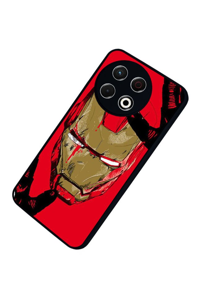 Tecno Spark 30 Pro Uyumlu Iron Man ( Demir Adam ) Tasarımlı Glossy Premium Kılıf