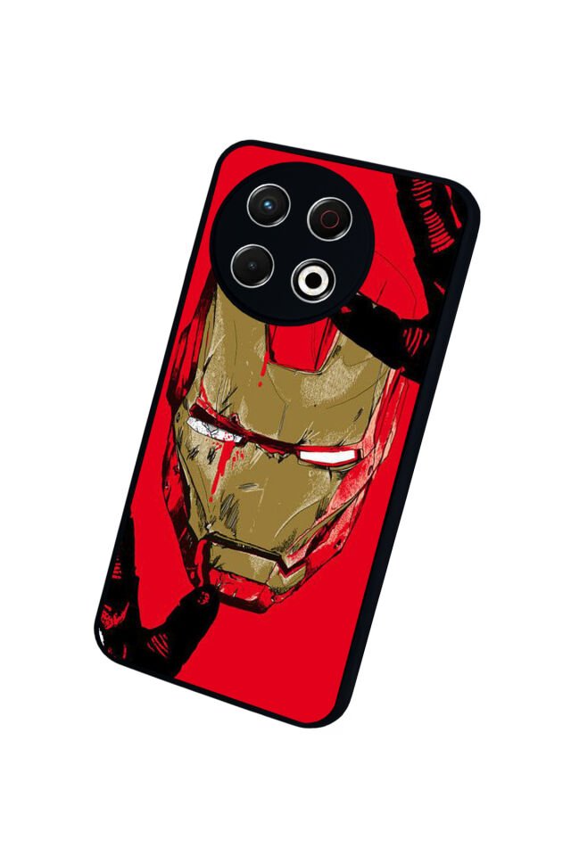 Tecno Spark 30 Pro Uyumlu Iron Man ( Demir Adam ) Tasarımlı Glossy Premium Kılıf