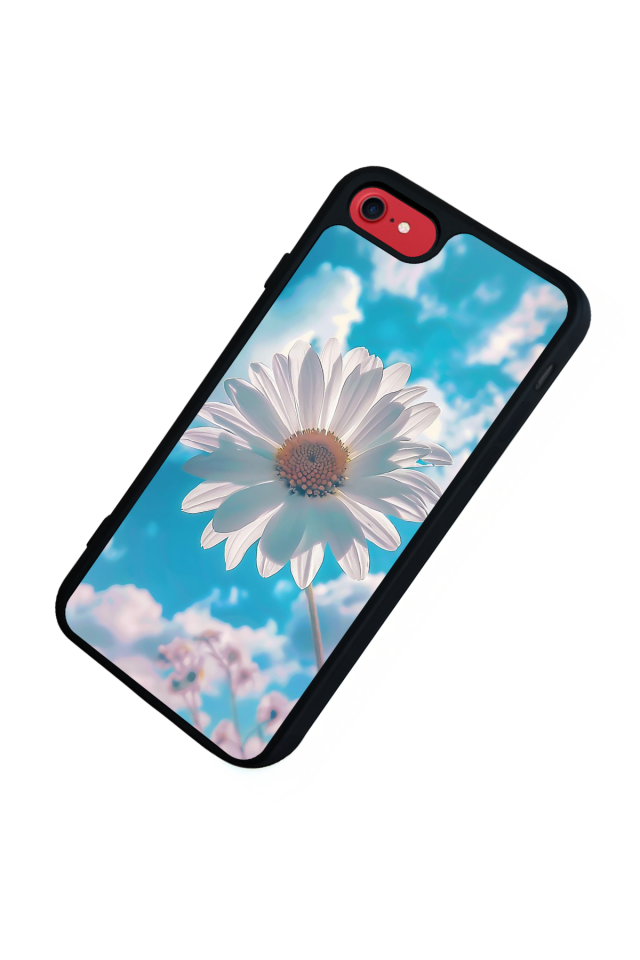 iPhone 8 Uyumlu Cicek Tasarımlı Glossy Premium Kılıf